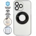 Capa iPhone 13 Pro Max - Vidro Metallic Magsafe Pearly White Capa iPhone 13 Pro Max - Vidro Metallic Magsafe Pearly White