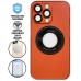 Capa iPhone 13 Pro - Vidro Metallic Magsafe Orange Capa iPhone 13 Pro - Vidro Metallic Magsafe Orange