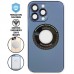 Capa iPhone 13 Pro - Vidro Metallic Magsafe Sierra Blue Capa iPhone 13 Pro - Vidro Metallic Magsafe Sierra Blue
