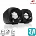 Caixa de Som 3W SP-303BK C3 Tech - Preta Caixa de Som 3W SP-303BK C3 Tech - Preta