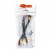 Cabo 3 RCA x 3 RCA 1,5m LEY-31 Lehmox Cabo 3 RCA x 3 RCA 1,5m LEY-31 Lehmox