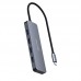 Hub Tipo C com 4 USB 3.0 HU-C330GY C3 Tech Hub Tipo C com 4 USB 3.0 HU-C330GY C3 Tech
