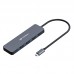 Hub Tipo C com 4 USB 3.0 HU-C330GY C3 Tech Hub Tipo C com 4 USB 3.0 HU-C330GY C3 Tech