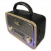 Caixa de Som Bluetooth Retrô LES-1776 Lehmox - Madeira Verniz Caixa de Som Bluetooth Retrô LES-1776 Lehmox - Madeira Verniz