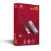 Hub Tipo C 3.0 com 4 Portas HU-LAN1000GY C3 Tech Hub Tipo C 3.0 com 4 Portas HU-LAN1000GY C3 Tech