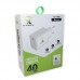 Carregador GAN Turbo 40W Tipo C XC-UR90 X-Cell - Branco Carregador GAN Turbo 40W Tipo C XC-UR90 X-Cell - Branco