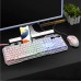 Kit Gamer Teclado + Mouse USB LED RGB LEY-2077 Lehmox - Prata Kit Gamer Teclado + Mouse USB LED RGB LEY-2077 Lehmox - Prata