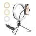 Iluminador Ring Light 8 Pol + Tripé NY-01 Lehmox Iluminador Ring Light 8 Pol + Tripé NY-01 Lehmox