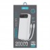 Carregador Power Bank 20000mAh 22.5W Kimaster - Branco Carregador Power Bank 20000mAh 22.5W Kimaster - Branco