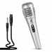 Kit 2 Microfones com Fio XC-MI-03S X-Cell - Prata Kit 2 Microfones com Fio XC-MI-03S X-Cell - Prata