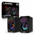 Caixa de Som 6W Gamer RGB LEY-1916 Lehmox - Preto Caixa de Som 6W Gamer RGB LEY-1916 Lehmox - Preto