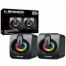 Caixa de Som 6W Gamer RGB LEY-1917 Lehmox - Preto Caixa de Som 6W Gamer RGB LEY-1917 Lehmox - Preto