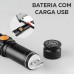 Lanterna Tática LED Recarregável USB NY-74 Lehmox Lanterna Tática LED Recarregável USB NY-74 Lehmox