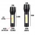 Lanterna Tática Metal LED Recarregável NY-70 Lehmox Lanterna Tática Metal LED Recarregável NY-70 Lehmox