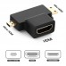 Adaptador HDMI 3 em 1 LE-5536 It Blue Adaptador HDMI 3 em 1 LE-5536 It Blue