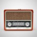 Caixa de Som Bluetooth Retrô XDG-71 Xtrad - Madeira Verniz Caixa de Som Bluetooth Retrô XDG-71 Xtrad - Madeira Verniz